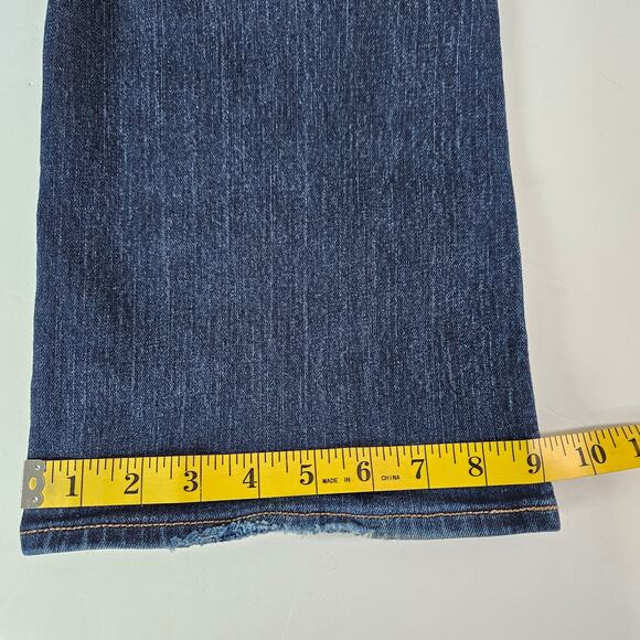 Old Navy Curvy Bootcut Jeans Womens 18 Short Dark Wash Mid-Rise Stretch Y2K - Picture 11 of 11